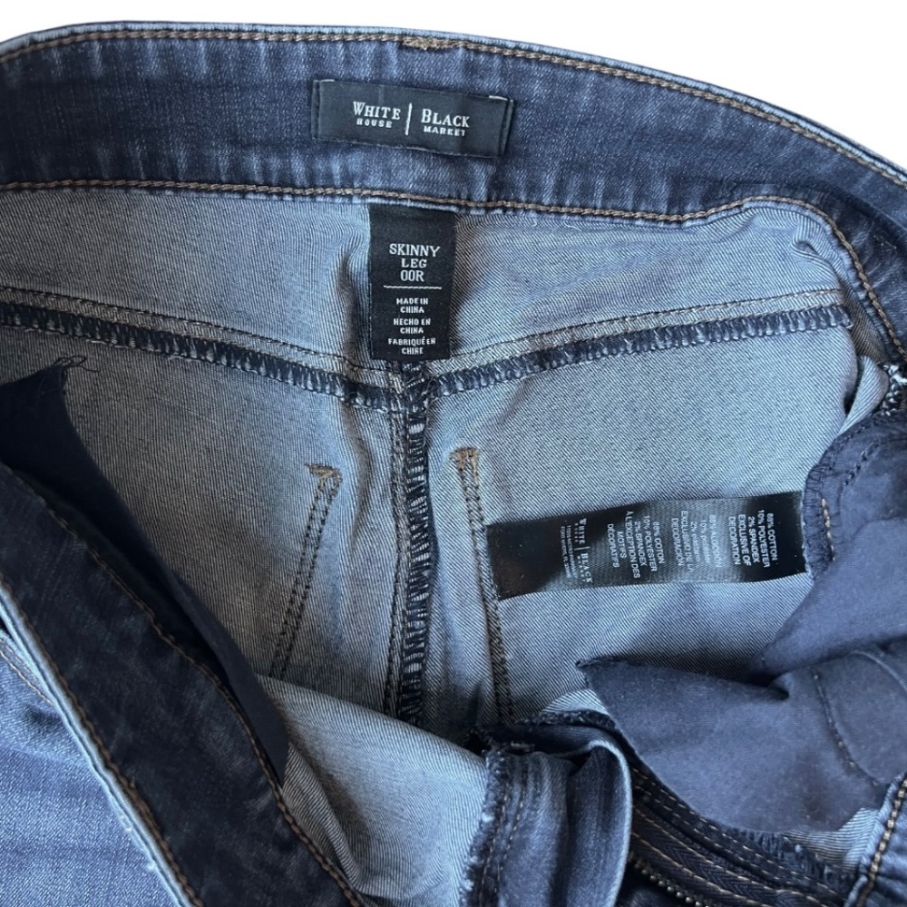 White House Black Market skinny jeans, size 00R - Picture 5 of 7